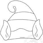 Hat With Elf Ears Template Printable | Coloring Page With Regard To Christmas Elf Ears Template