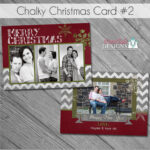 Holiday   Chalky Christmas Card No. 2   5X7 Photo Card Templates Inside Christmas Card Template For Professional Photographers