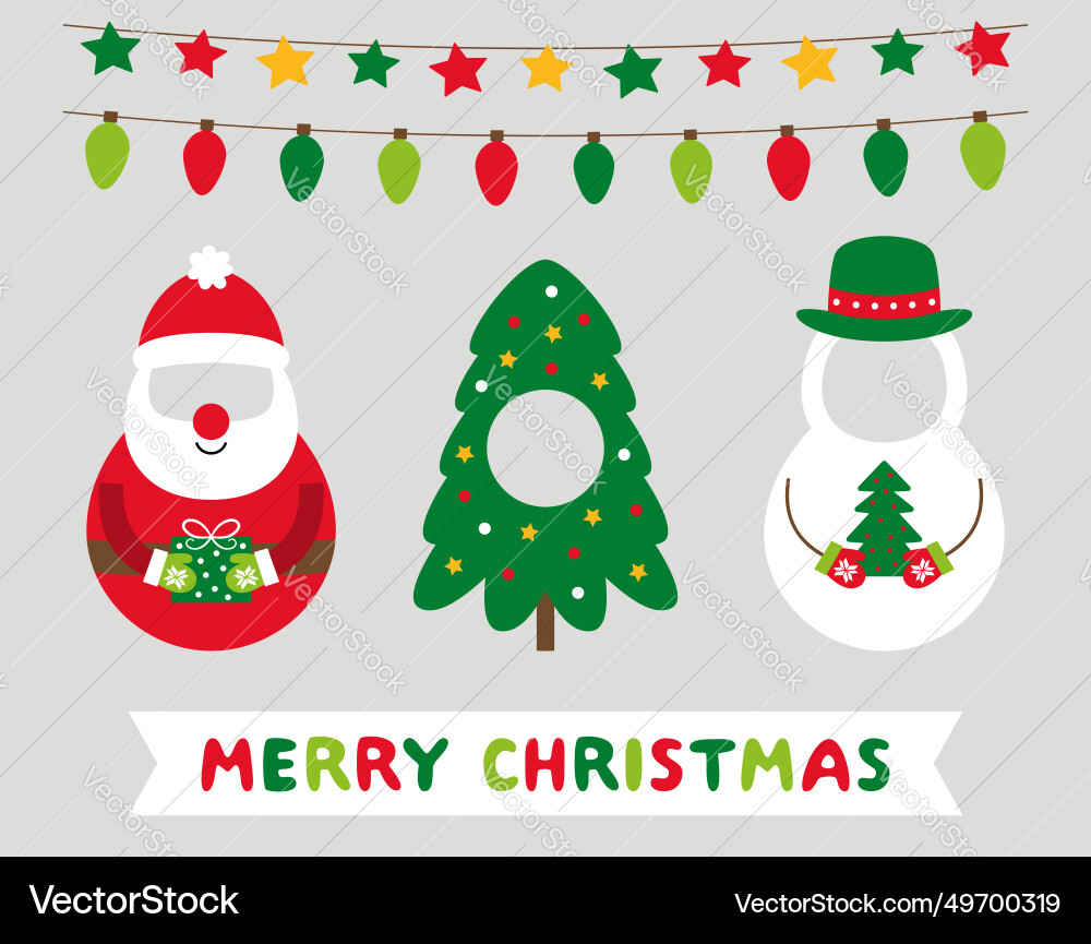 Holiday Face In Hole Party Props - Santa – Lizenzfreie throughout Christmas Face In Hole Template