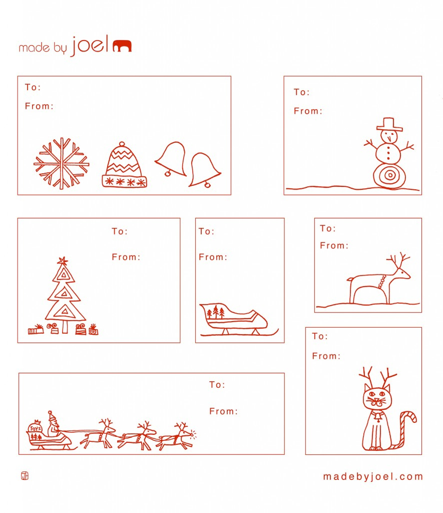 Holiday Gift Tag Templates – Madejoel with regard to Christmas Gift Labels Template