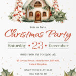 Holiday Party Invitation Free Google Docs Template   Gdoc.io Intended For Christmas Event Invitation Template