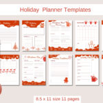Holiday Planner |Christmas Planner|Printable Planner Throughout Christmas Day Planner Template