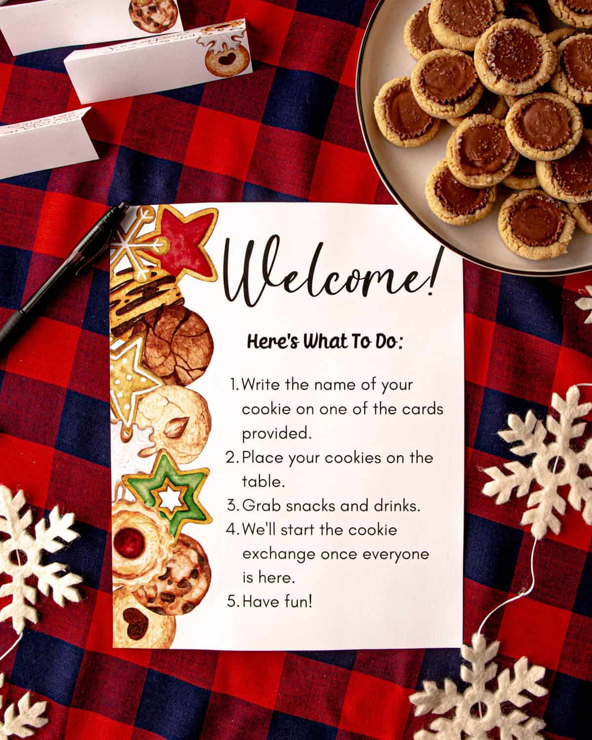 How To Host A Cookie Exchange (With Tons Of Free Printables! with Christmas Cookie Exchange Template
