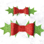 How To Make Holly Hair Bows: Free Svg And Pdf Pattern   Jennie With Christmas Hair Bow Template Free