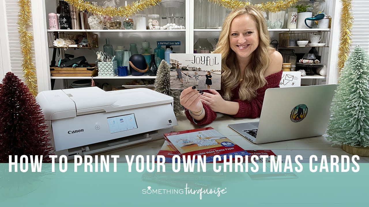How To Print Your Own Holiday Cards With Canon Pixma with Canon Christmas Card Template