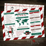 Infographic Christmas Card | Landscape Orientation   Etsy Pertaining To Christmas Card Infographic Template