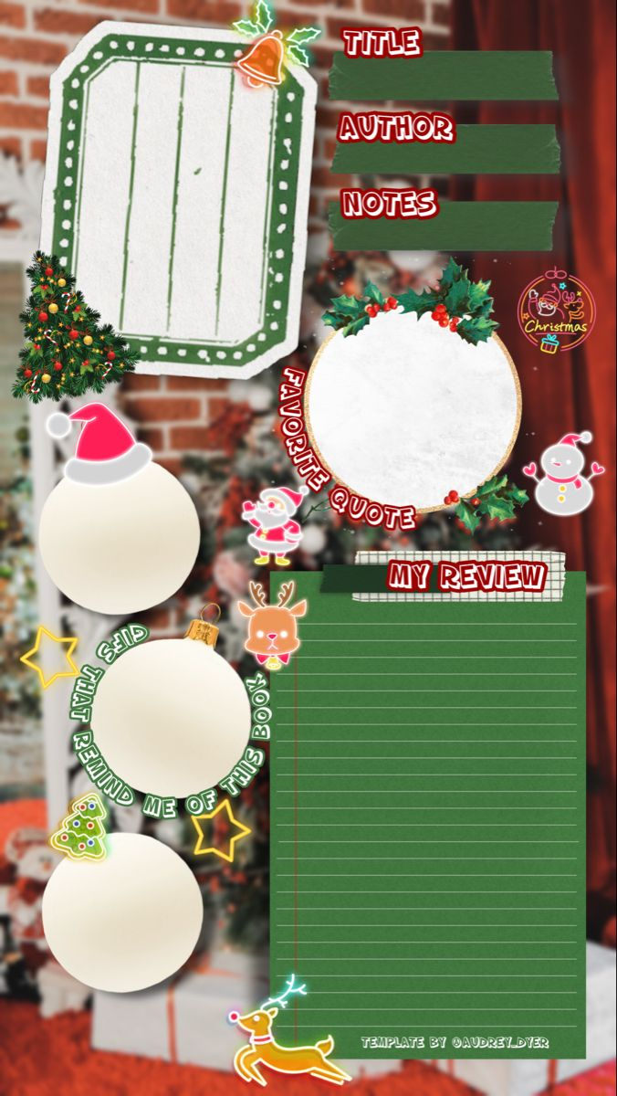 Instagram Story Book Review Template- Christmas pertaining to Christmas Book Report Template