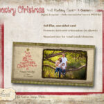 Instant Download   4X8 Seasons Greeting Card Slimline Photoshop In 4x8 Christmas Card Template