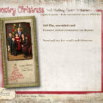 Instant Download   4X8 Seasons Greeting Card Slimline Photoshop With 4x8 Christmas Card Template