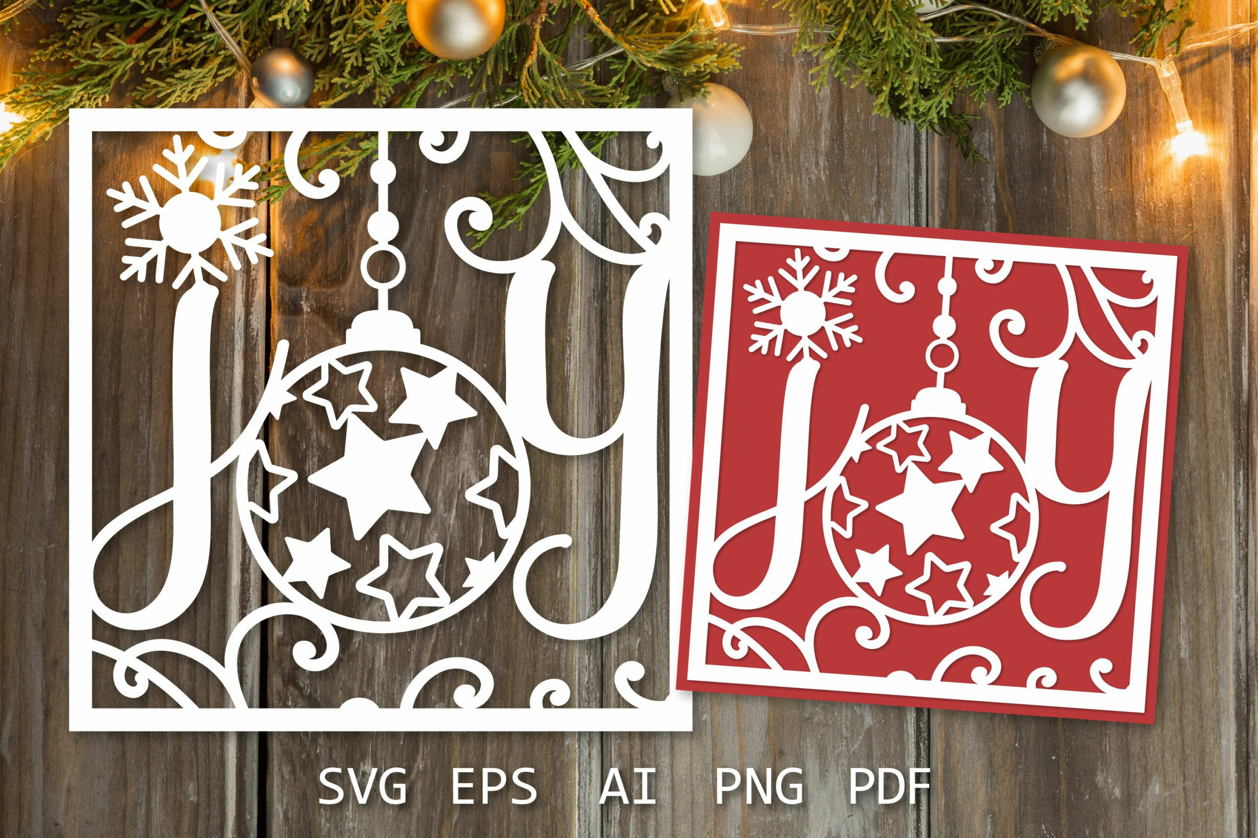 Joy Card Svg | Joy Christmas Paper Cutting Template Cricut with Christmas Card Paper Cutting Template