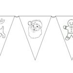 Kids' Christmas Craft Activities: Free, Printable Colour In Bunting With Christmas Bunting Template Printable