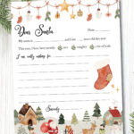 Letter To Santa Template Free Printable   Home Sweet Farm Home With Regard To Christmas Eve Santa Letter Template
