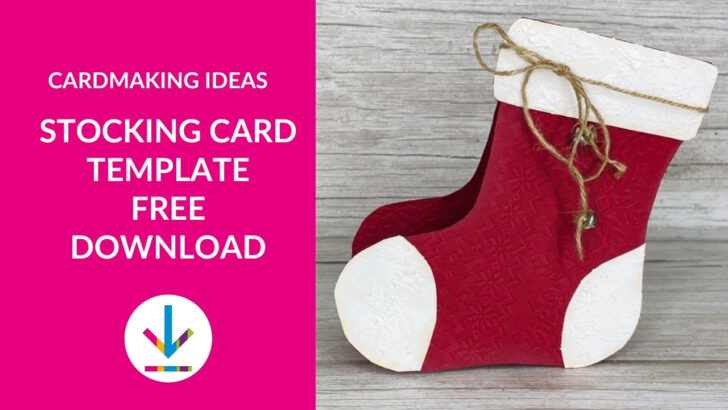 Christmas Card Stocking Template