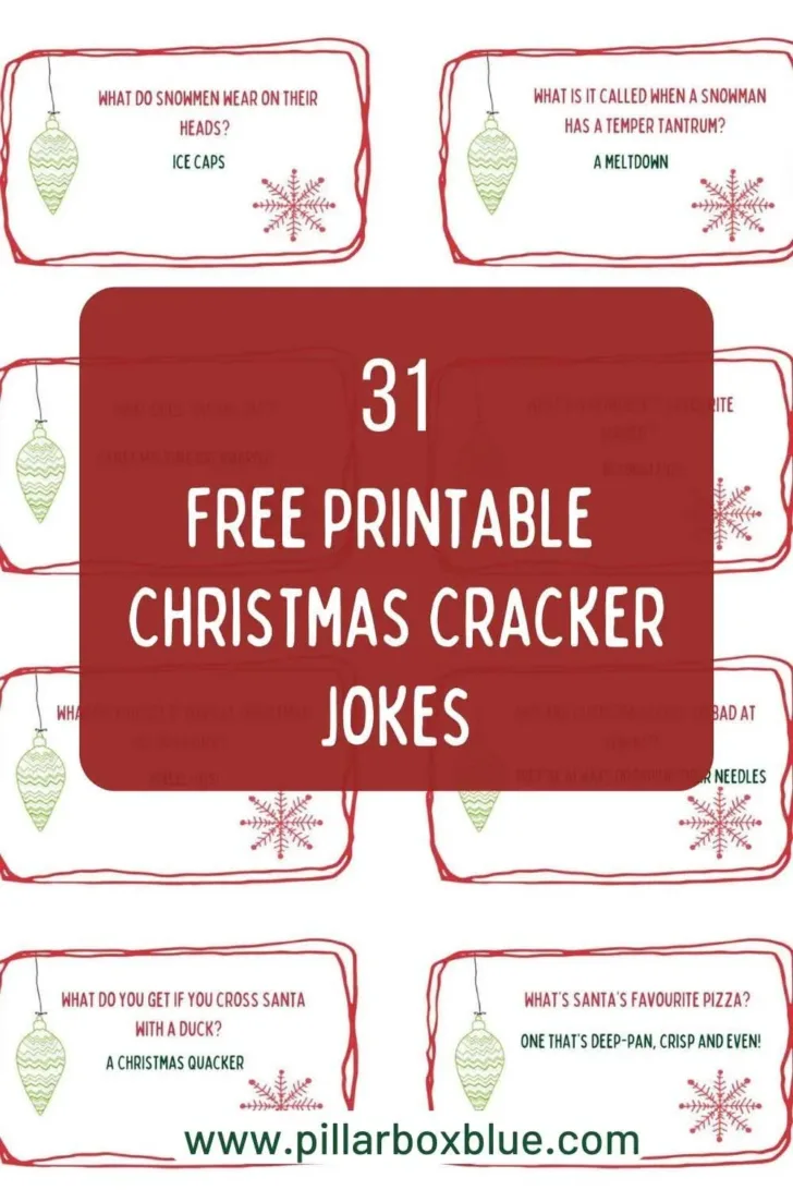 Christmas Cracker Joke Template