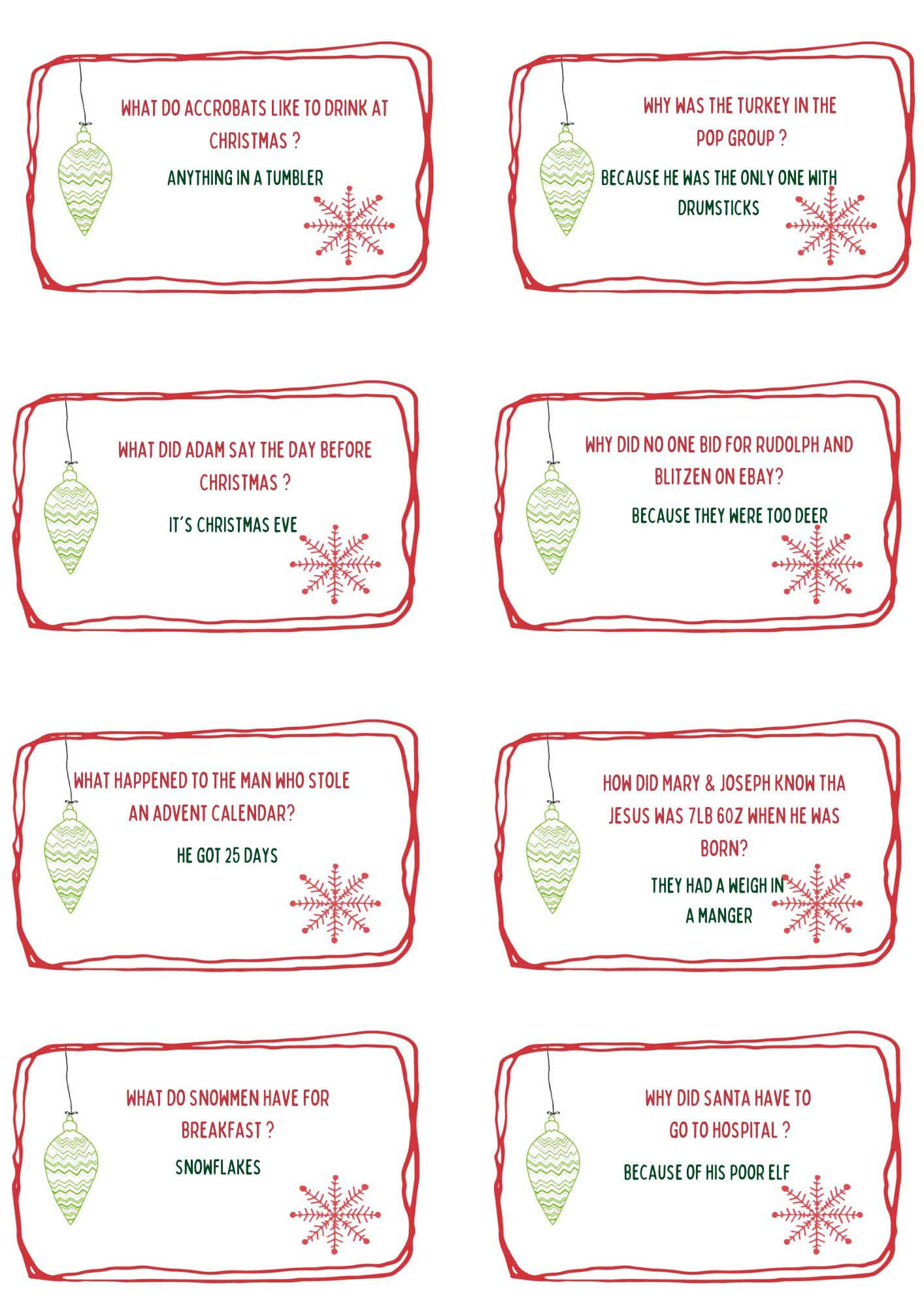 Make Your Own Christmas Crackers With Printable Cracker Jokes throughout Christmas Cracker Joke Template