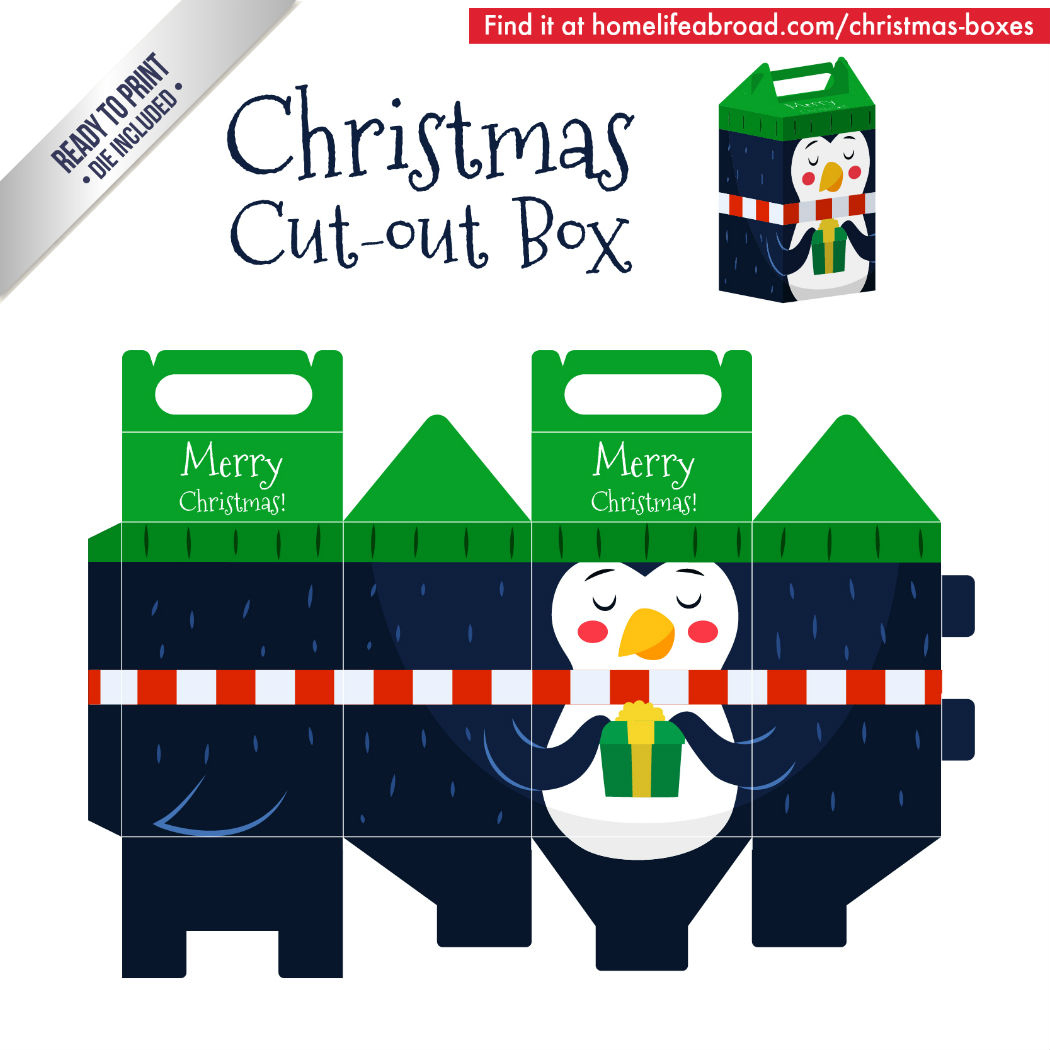 Mega Collection Of 38 Diy Christmas Boxes With Downloadable with Christmas Box Printable Template