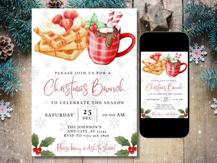 Christmas Brunch Menu Template Christmas Brunch Menu Template