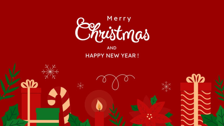 Christmas and New Year Greetings Template Christmas and New Year Greetings Template