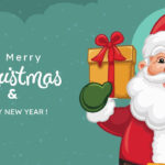 Merry Christmas And Happy New Year Wishes Template   Slidechef Inside Christmas And New Year Greetings Template