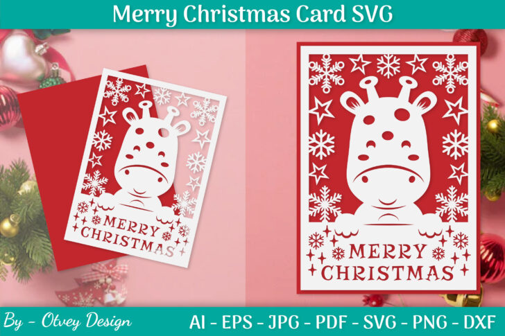 Christmas Card Template Svg