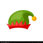 Merry Christmas Elf Hat – Lizenzfreie Vektorgrafik | Vectorstock Pertaining To Christmas Elf Hat Template