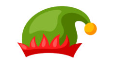 Merry Christmas Elf Hat – Lizenzfreie Vektorgrafik | Vectorstock pertaining to Christmas Elf Hat Template