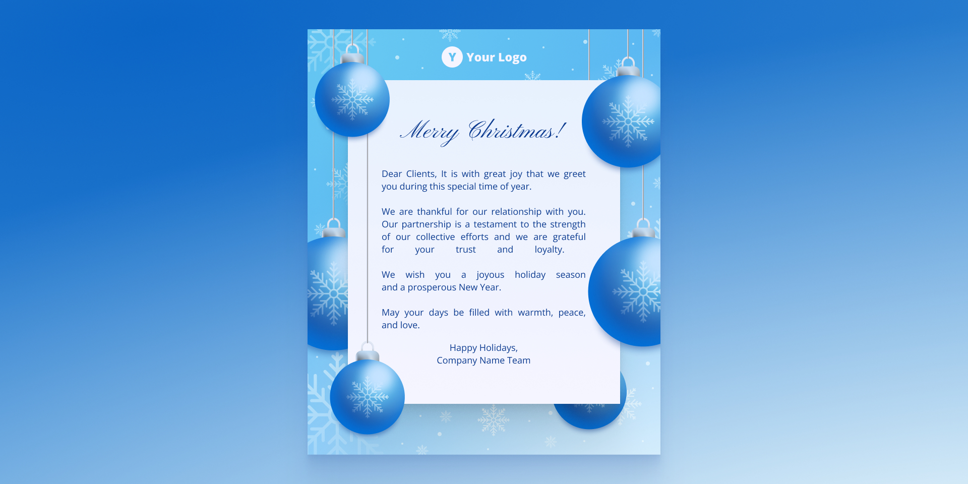 Merry Christmas Email Template 2022 | Figma regarding Christmas Email Template For Clients
