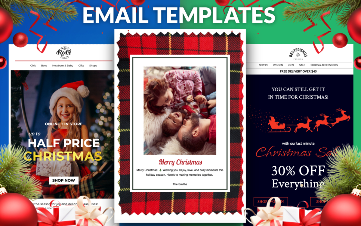 Merry Christmas Email Templates [+ Examples] – Cloudhq within Christmas Email Template Outlook Free