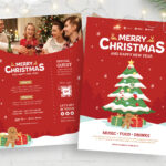 Merry Christmas Flyer Template [Psd, Ai, Eps]   Brandpacks Inside Christmas Flyer Template Photoshop