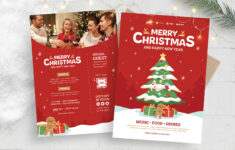 Merry Christmas Flyer Template [Psd, Ai, Eps] – Brandpacks intended for Christmas Flyer Template Psd
