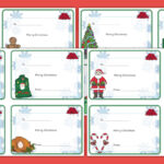 Merry Christmas Writing Template In Christmas Gift Writing Template