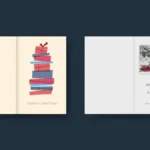 Minimalist Foldable Adobe Indesign Christmas Card Template Intended For Christmas Card Template For Indesign