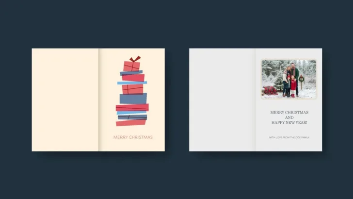 Christmas Card Indesign Template Free