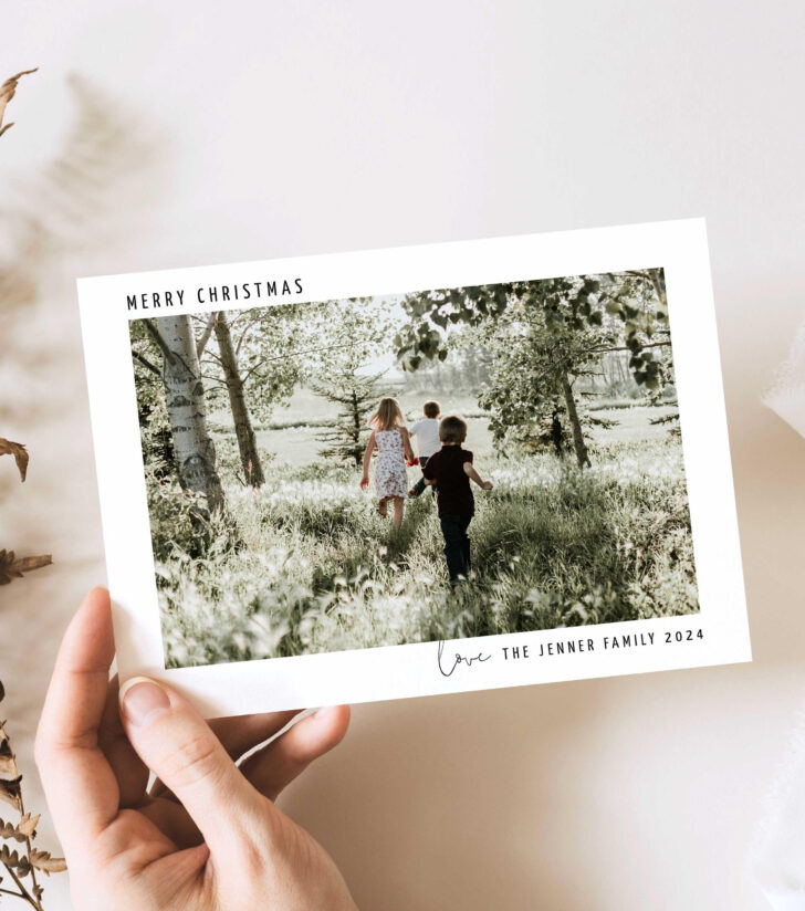 Christmas Card Template For Photographers