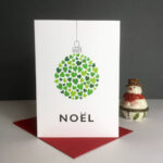Noel Bauble Of Hearts' Christmas Cardloveday Designs With Regard To Christmas Card Bauble Template