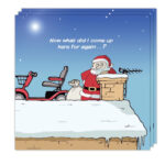 Pack Of 3 Funny Christmas Cards Pack. Xmas Multipack. Funny Cards For Christmas Card Funny Template