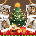 Page 10   Free Printable Christmas Photo Collage Templates | Canva With Christmas Collage Template Free