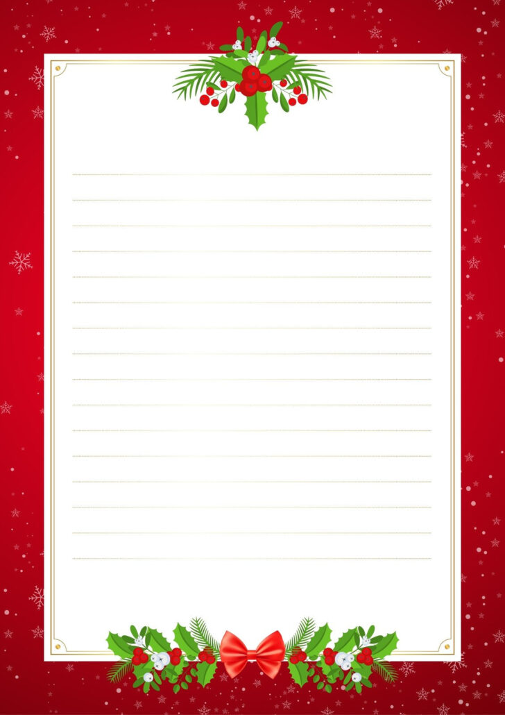Blank Christmas Paper Template