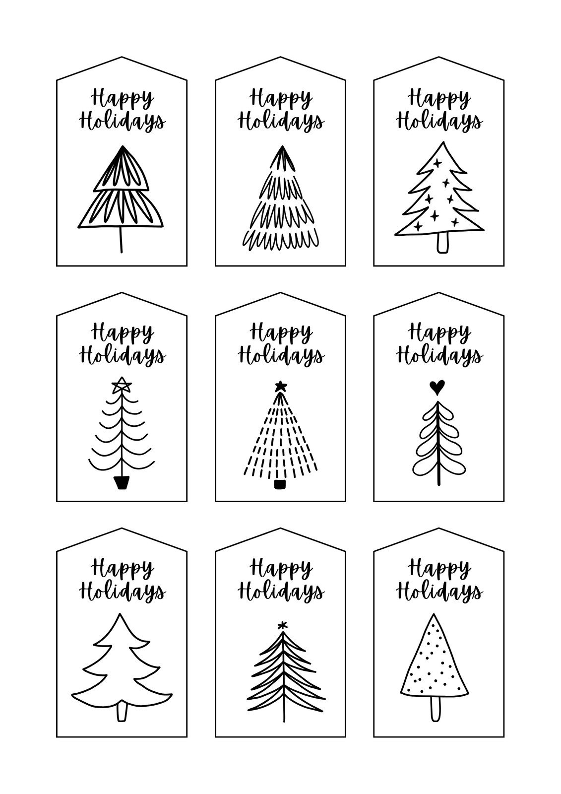 Page 13 - Free, Printable, Customizable Tag Templates | Canva in Christmas Gift Tags Template
