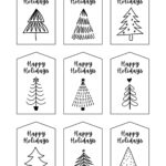 Page 13   Free, Printable, Customizable Tag Templates | Canva Inside Christmas Gift Tag Template Black And White
