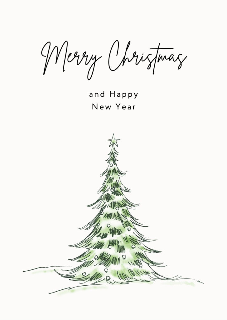 Christmas Card Template Digital Christmas Card Template Digital