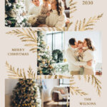 Page 2   Edit And Print Free Photo Christmas Card Templates | Canva Intended For 2 Photo Christmas Card Template