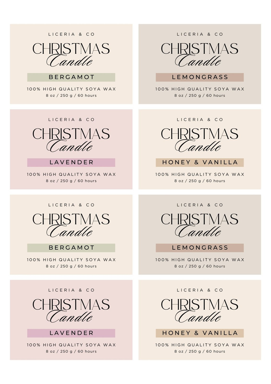 Page 2 - Free And Customizable Christmas Templates in Christmas Candle Template Printable