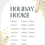 Page 2   Free And Customizable Holiday Templates Throughout Christmas Holiday Hours Sign Template Free