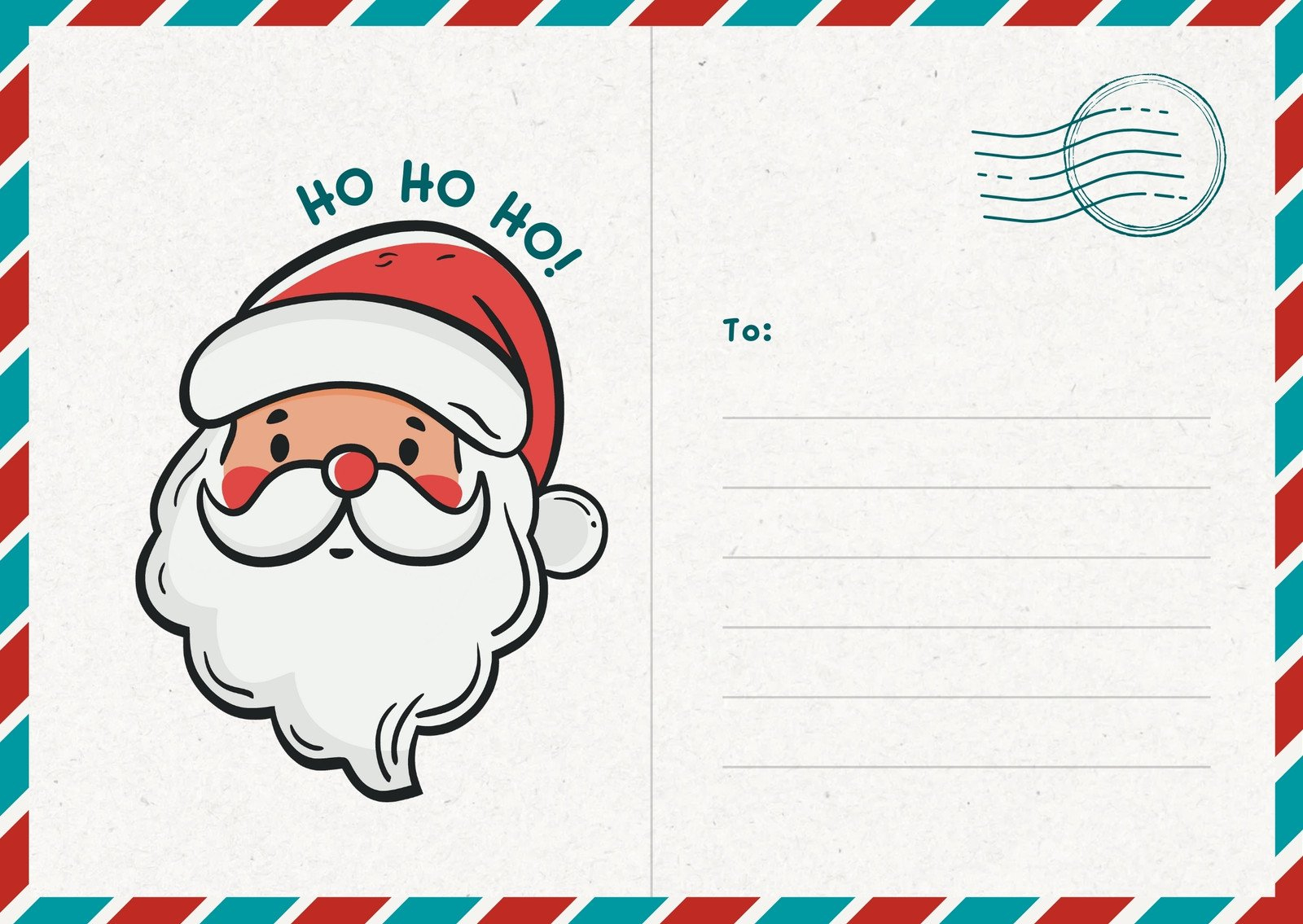 Page 2 - Free And Customizable Santa Claus Templates intended for Christmas Card From Santa Template