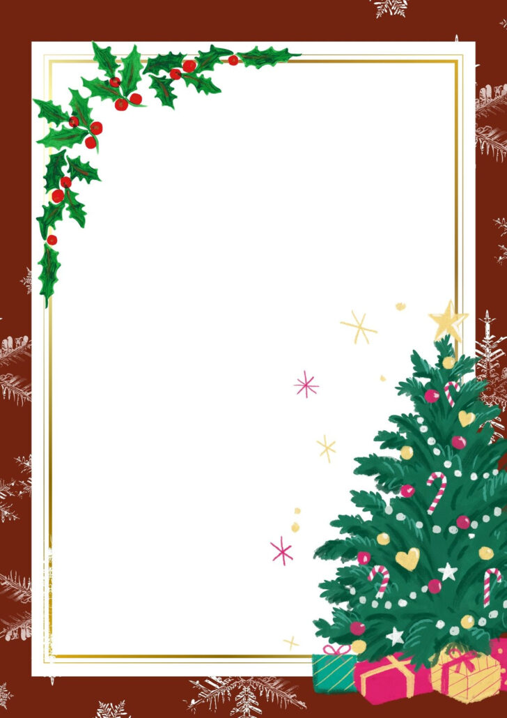 Christmas Border Design Template