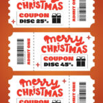 Page 3   Free And Editable Christmas Coupon Templates | Canva Pertaining To Christmas Coupon Template Black And White