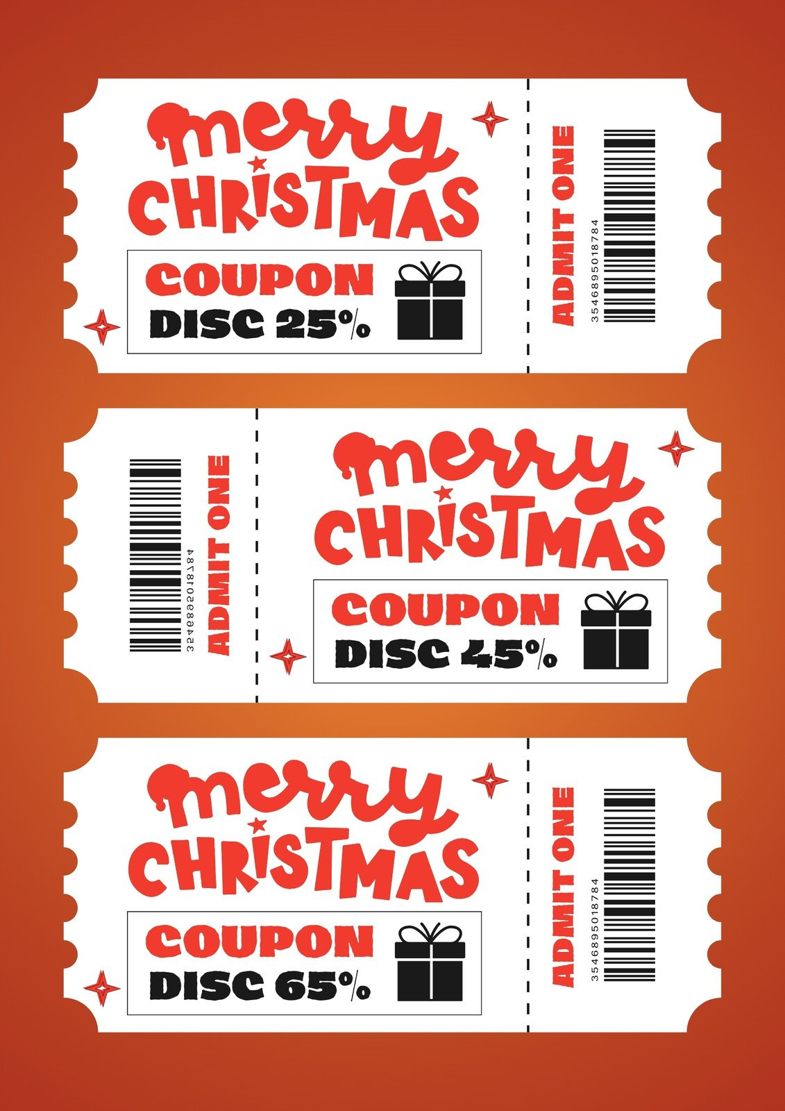 Page 3 - Free And Editable Christmas Coupon Templates | Canva pertaining to Christmas Coupon Template Black And White