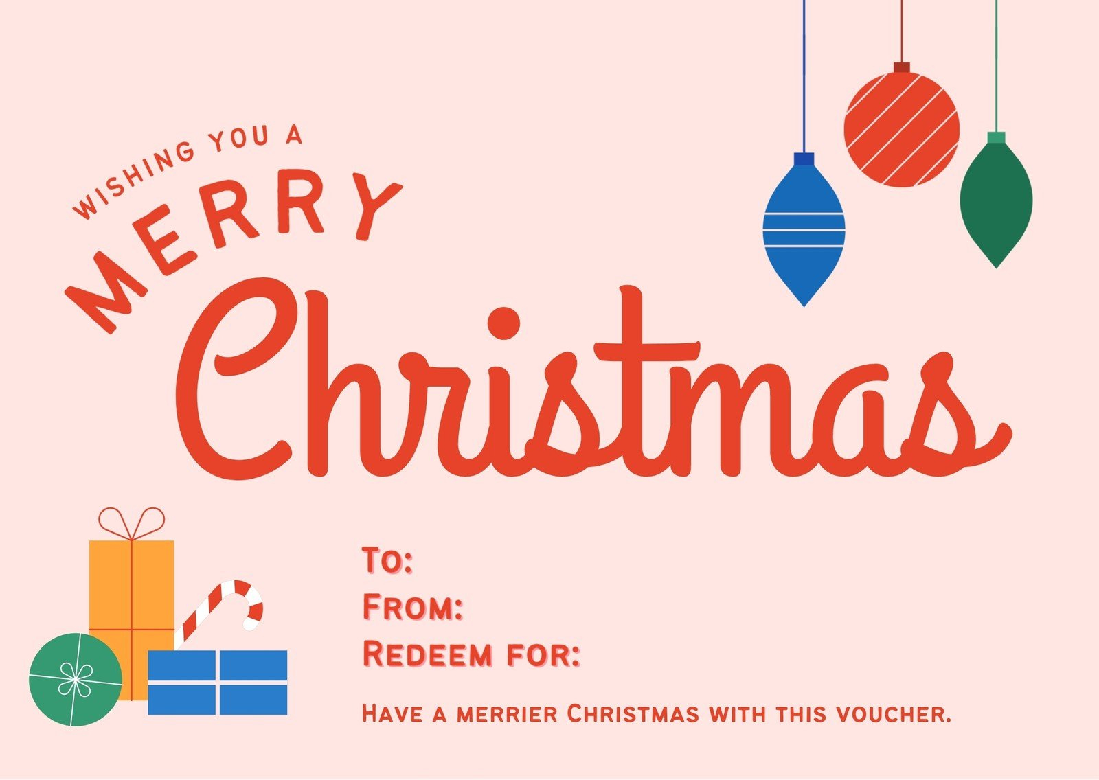 Page 4 - Free, Printable Custom Christmas Gift Certificate regarding Christmas Gift Card Free Template