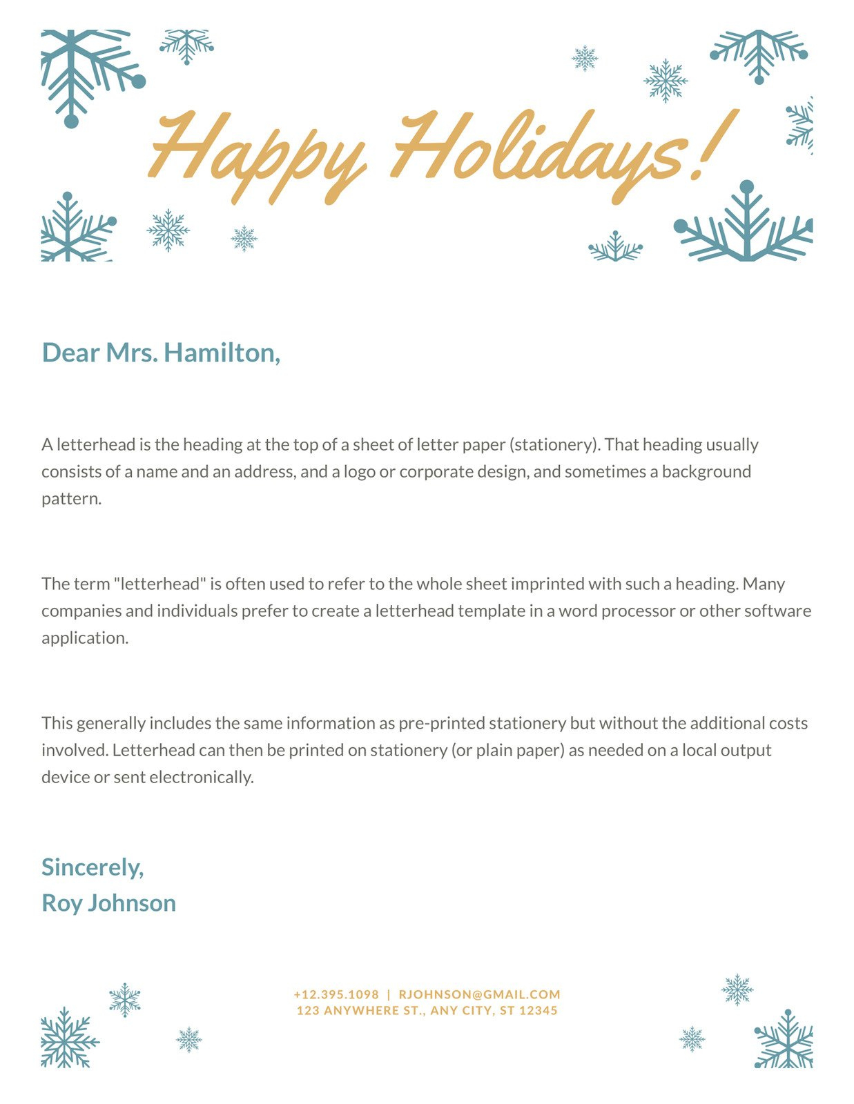 Page 5 - Free And Customizable Christmas Letter Templates | Canva for Christmas Holiday Letter Template